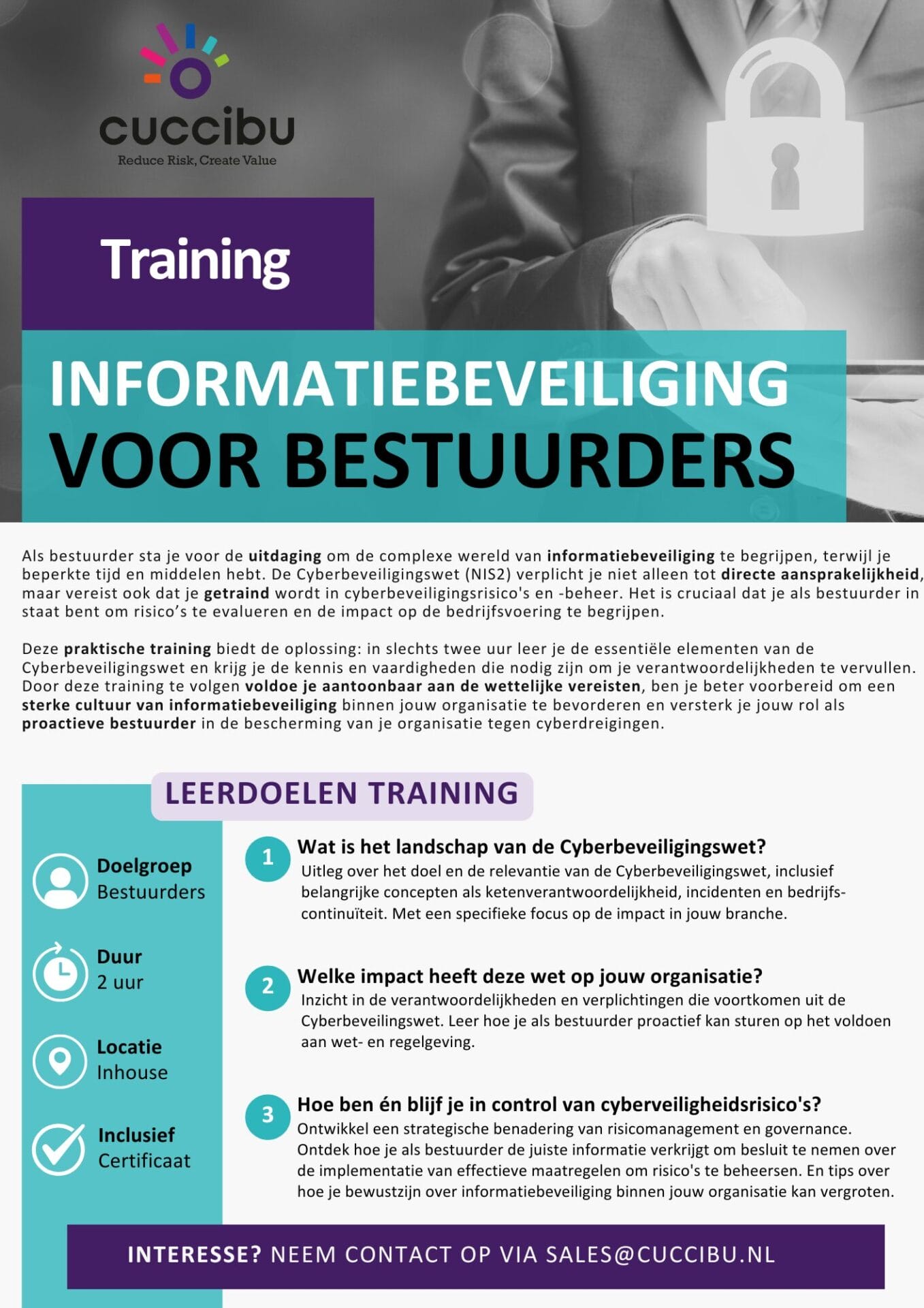 NIS2 training bestuurders